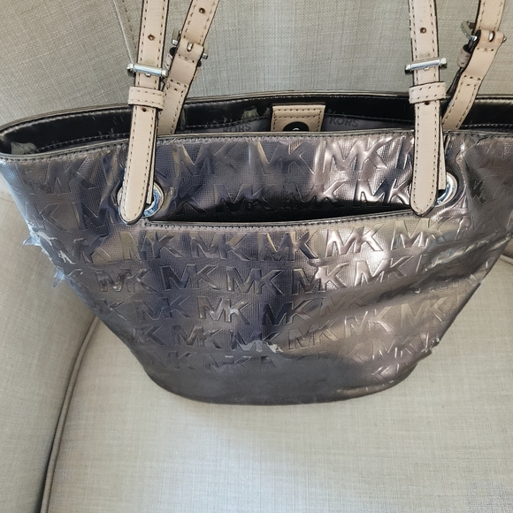 Michael Kors Bronze Metallic Tote - Picture 8 of 11